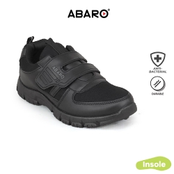 Black School Shoes Mesh 2351 Primary | Secondary Unisex ABARO [NAME YOUR SHOES]